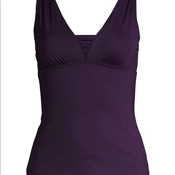 Lands End Tankini Grecian slender purple - Picture 8 of 8